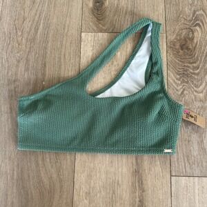 PINK Victoria‎ Secret Women's Bikini Top One Shoulder Top Size Small Green